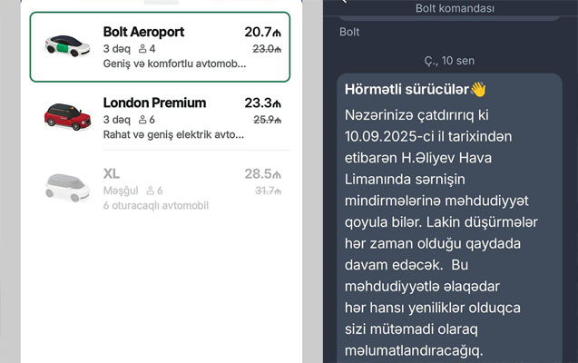 Bu gündən aeroportdan şəhərə taksi sifariş etmək olmur - Fotolar